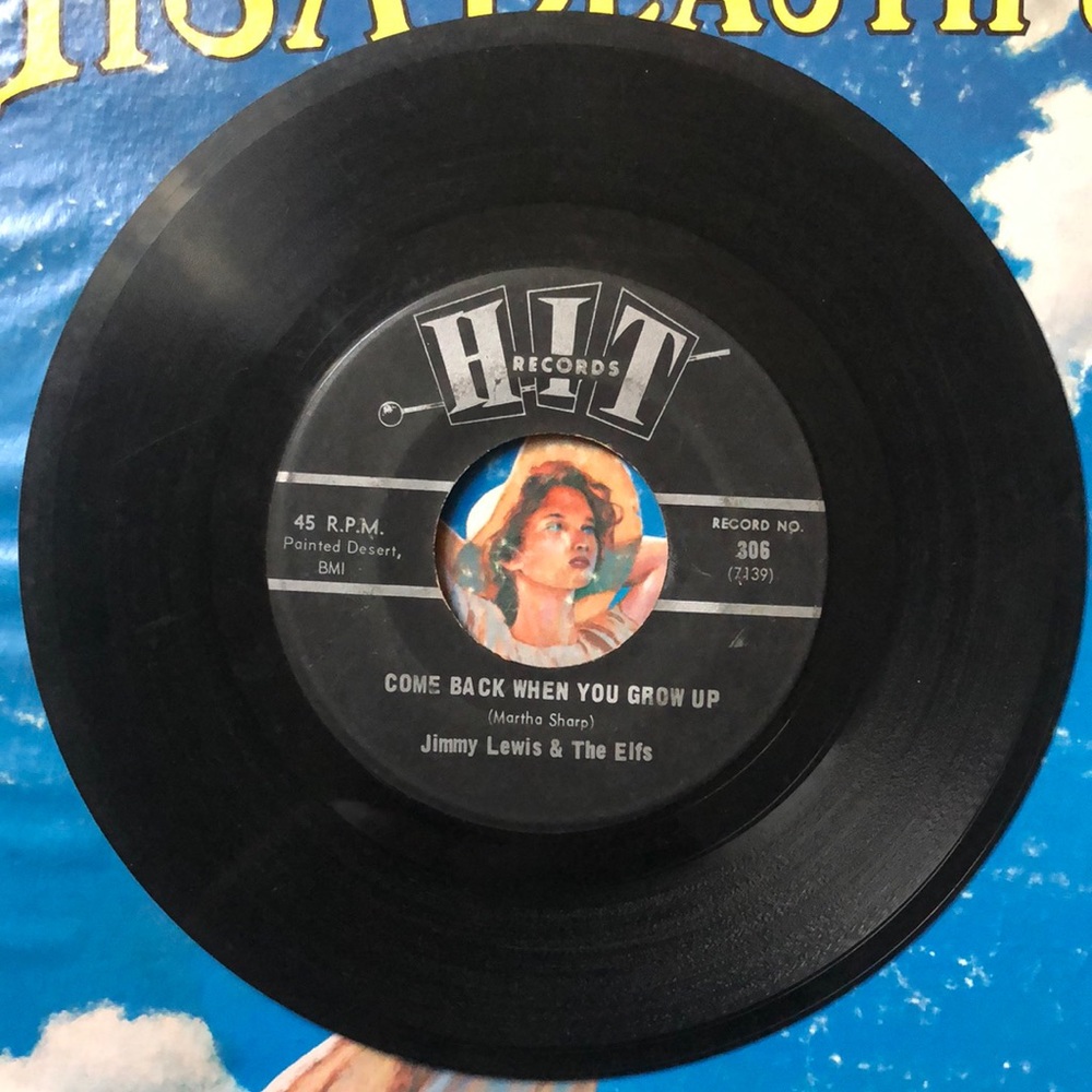 Jimmy Lewis Come Back When You Grow Up Vinyl 45 Record